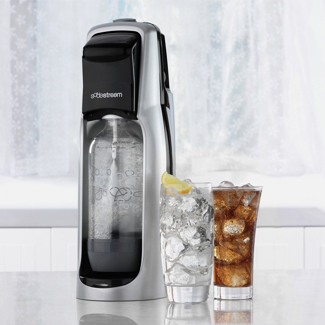 Home Soda Maker SodaStream Fountain Jet Starter Kit Black